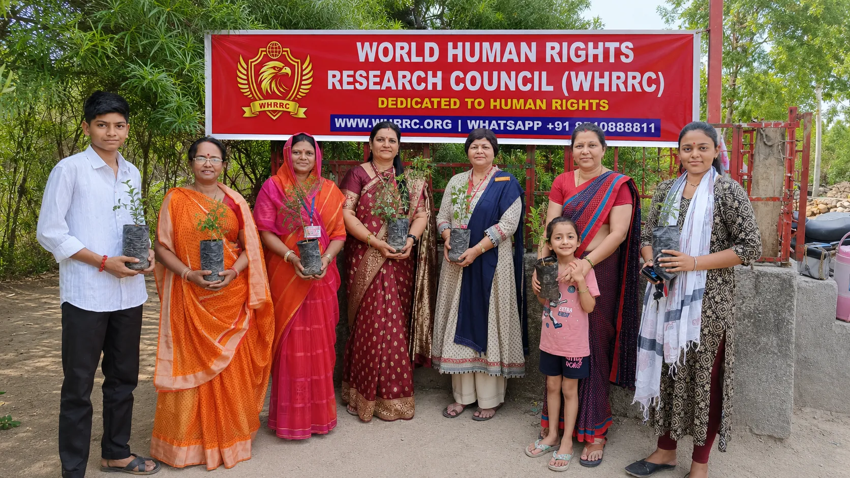विश्व मानवाधिकार अनुसंधान परिषद्वि द्वारा विश्व पर्यावरण दिवस पर लाठी जिला अमरेली में वृक्षारोपण एवं महिला जागरूकता कार्यक्रम आयोजित, पर्यावरण संरक्षण का दिया गया संदेश